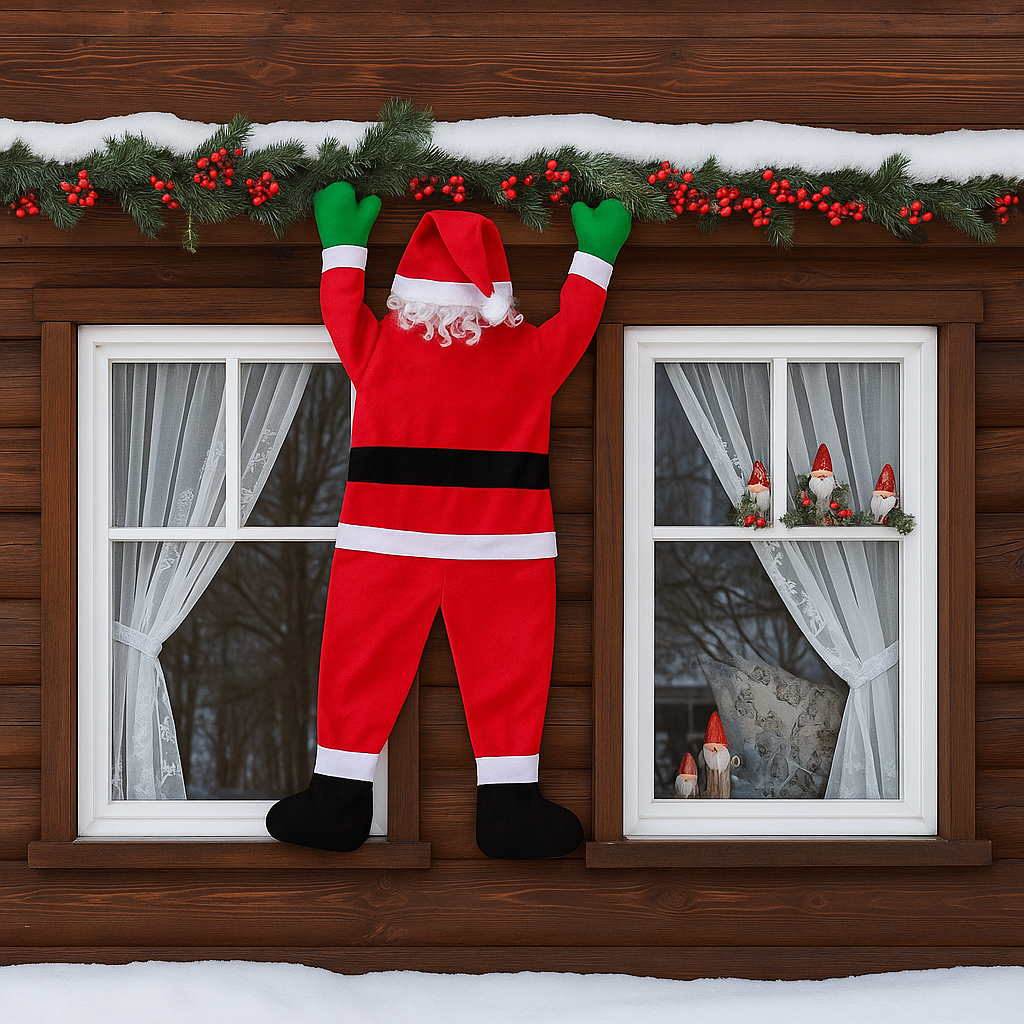 1.7M Christmas Climbing Santa Claus Decoration