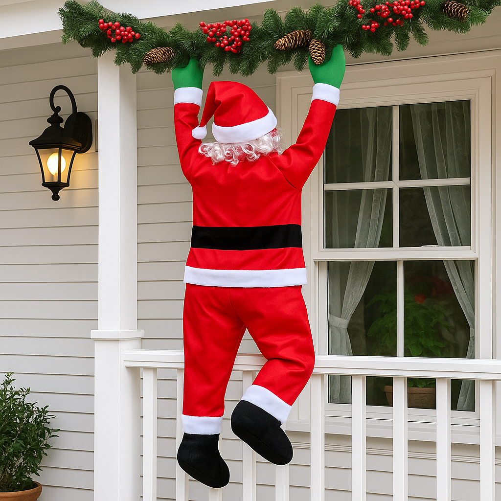 1.7M  Christmas Climbing Santa Claus Decoration