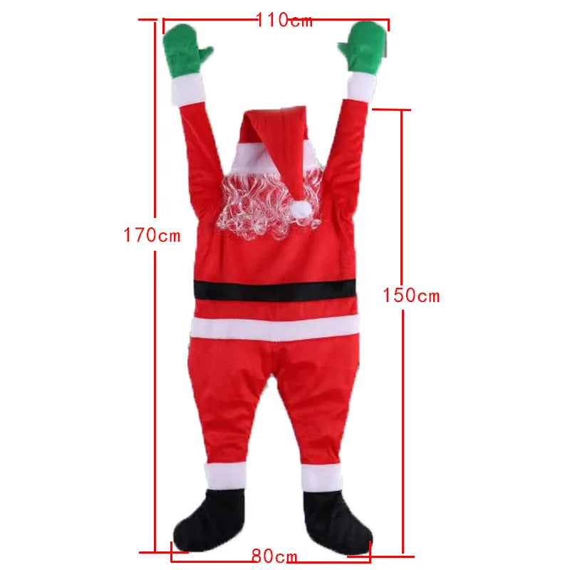 1.7M  Christmas Climbing Santa Claus Decoration