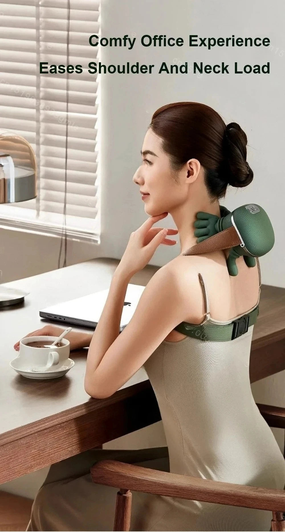 N7 Master Hand Shoulder and Neck Massager Cervical Spine Massager Trapezius Neck Massager Hot Compress Electric Cervical